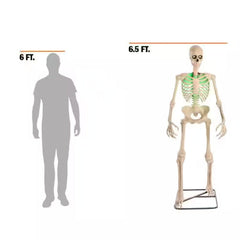 6.5 ft. Grave & Bones Animated LED App Controlled Ultra Skelly with LifeEyes LCD Eyes H23